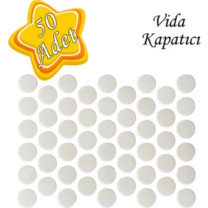 50 Adet Ceviz Vida Kapatıcı Ahşap Desen Yapışkanlı Vida Tapası Tıpası Kapağı Vida Gizleyici
