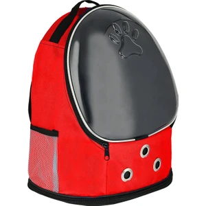 Ufo Astronot Kedi Köpek Taşıma Çantası -  Hava Kanallı Pati Desenli 47X40X35CM