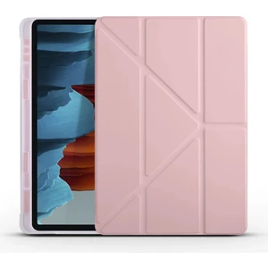 Samsung Tab S9 Fe Plus 12.4"kılıf Kalem Bölmeli Standıı Pu Deri Şeffat Silikon Uyku Modlu