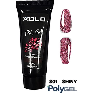 Simli Seri Polygel Protez Tırnak Oje Kalıcı Akrilik Jel Polijel Poly Gel 15ML
