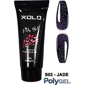 Simli Seri Polygel Protez Tırnak Oje Kalıcı Akrilik Jel Polijel Poly Gel 15ML