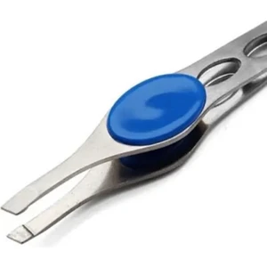 Titanium Akustik Mandallı Cımbız Düz Uçlu Mavi Mandallı XLC502D