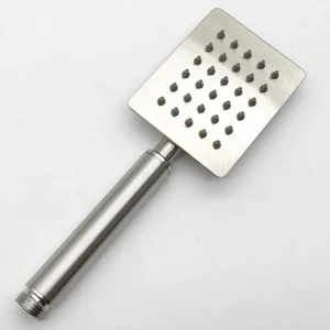 Hgtec Paslanmaz Çelik El Duş Başlığı 304 Çelik Metal Kare