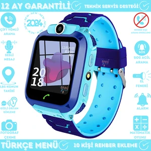 SmartBaby Q12 LBS Konumlu Akıllı Çocuk Takip Saati Sim Kartlı Arama, Kameralı, Gizli Dinleme Özellikli