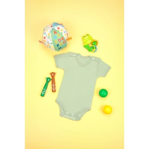 Bebe Tospik Pamuklu Rahat Kısa Kollu Çıtçıt Body Zıbın