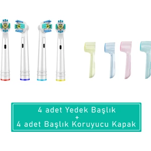 Oral B Uyumlu Diş Fırçası Yedek Başlığı Ve Başlık Koruyucu Kapak