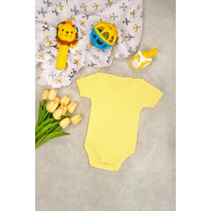 Bebe Tospik Pamuklu Rahat Kısa Kollu Çıtçıt Body Zıbın