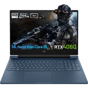 Victus 16-R1057NT 9J260EA Intel Core i5-14500HX 16GB DDR5 1TB SSD RTX4060 8GB 16.1 inç 144 Hz Full HD Freedos Gaming Laptop