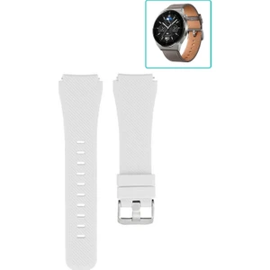 Huawei Watch Gt3 Pro 46MM Akıllı Saat Uyumlu Kordon Tırtık Desenli Tokalı Silikon Kayış