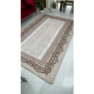 Tarçın Model Lastikli Kadife Halı Örtüsü