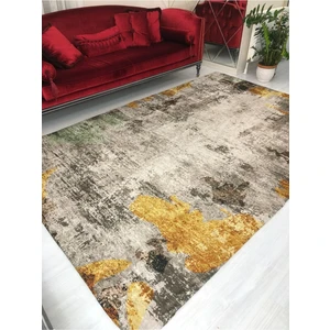 Sarı Jet Model Ipek Kadife Lastikli Halı Örtüsü