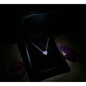 DMR Accessoire Işıklı Kutuda Çelik Kolye Sevgililer Günü Hediyesi