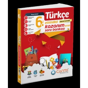 Çanta Yayınları 6. Sınıf Türkçe Etkinlikli Kazanım Soru Bankası