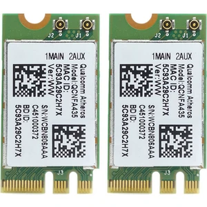 Qualcomm Atheros Için 2x Kablosuz Adaptör Kartı QCA9377 QCNFA435 802.11AC 2.4g/5g Ngff Wıfı Kart Bluetooth 4.1 (Yurt Dışından)