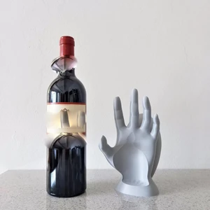 Network Mühendislik Şaraplık - El Şeklinde Gri Renk