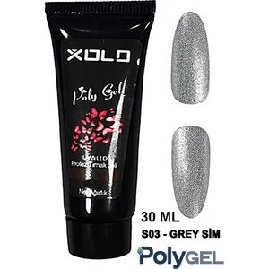 Simli Seri Glitter 30ml Polygel Protez Tırnak Oje Kalıcı Akrilik Jel Polijel Poly Gel