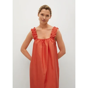 %100 Pamuklu Midi Elbise