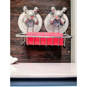 Renk Yapı Rüyası Renk Yapı Vakumlu Metal Trend Sabunluk Paslanmaz Krom Metal Gri