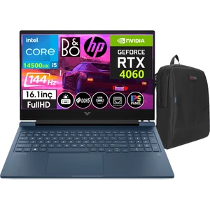 Hp Victus 16-R1057NT Intel Core I5-14500HX 16GB Ddr5 Ram 512GB SSD 8gb RTX4060 16.1 Inç 144Hz IPS Fhd Freedos Taşınabilir Bilgisayar VCS9J260EAW01+WEBLEGELSINÇANTA