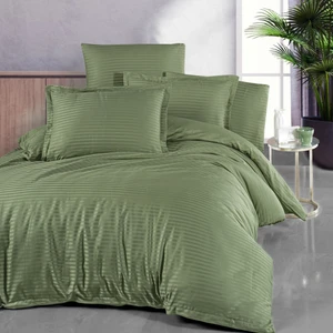 Alena Home Pamuklu Otel Serisi (Lastikli Çarşaflı) Çizgili Çift Kişilik Nevresim Takımı