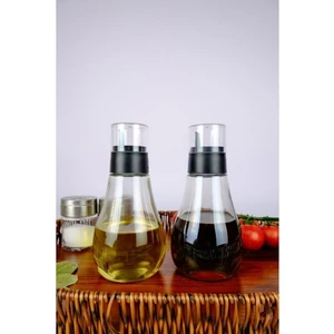 2'li Zeytinyağı ve Sıvıyağ Şişesi Damlatmaz Yağdanlık Seti 355 ml - 097KX90010