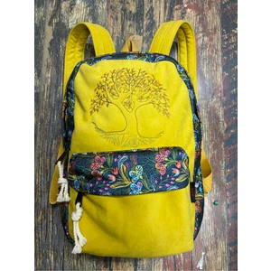 Street Bag  Hayat Ağacı Nakışlı Etnik Otantik Bohem Sırt Çantası Günlük Seyehat Kullanım