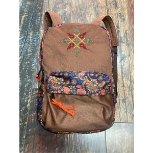 Street Bag Nubi Etnik Otantik Desenli Nakışlı Sırt Çantası Bohem Sırt Çantası Günlük Kullanım Seyehat