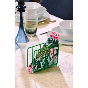 Edora Home Yeşil Masa Üstü Metal Paslanmaz Kafesli Peçetelik - Lüks Sunum, Dekoratif
