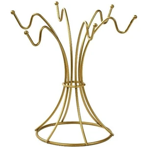 Edora Home Gold Dikey 6 Kancalı Bardak, Kupa, Fincan Askılığı - Metal Paslanmaz Mutfak Düzenleyici