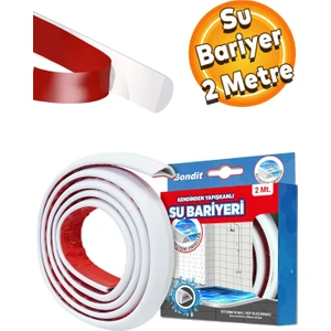 Su Bariyeri Kapı Altı Sızdırmaz Su Tutucu Yapışkanlı Slikon Bant Bandı 2 Metre BND01020015 23336