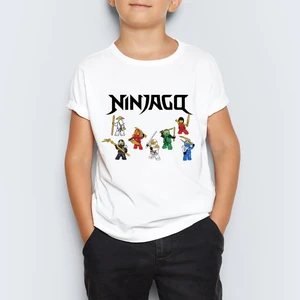 Ninjago Baskılı Unisex Çocuk Tişört T-Shirt Mr-04