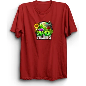 The Fame Plants Vs. Zombies, Bitkiler ve Zombiler, Karakterli Logo, Oyun, Game Tişört