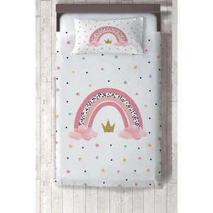 Talia Home Gökkuşağı Desenli Çocuk ve Bebek Odası Yatak Örtüsü TLAY-305
