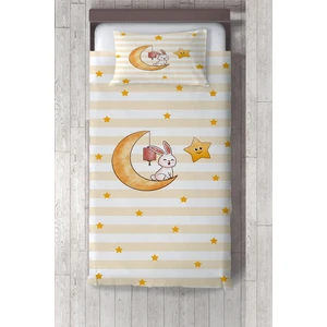 Talia Home  tavşan Ay Yıldız Çocuk ve Bebek Odası Yatak Örtüsü TLAY-148