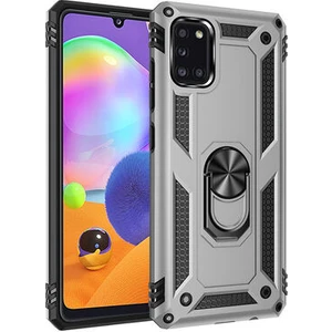 Samsung Galaxy A31 Çift Katmanlı ve Yüzüklü Tam Koruma Vega Premium Kılıf