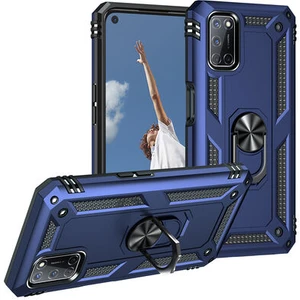 Oppo A72 Çift Katmanlı ve Yüzüklü Tam Koruma Vega Premium Kılıf