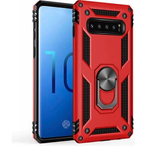 Samsung Galaxy S10 Çift Katmanlı ve Yüzüklü Tam Koruma Vega Premium Kılıf