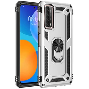 Huawei P Smart 2021 Çift Katmanlı ve Yüzüklü Tam Koruma Vega Premium Kılıf