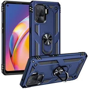 Oppo Reno 5 Lite Çift Katmanlı ve Yüzüklü Tam Koruma Vega Premium Kılıf