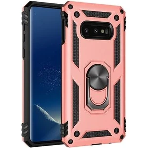Samsung Galaxy S10E Çift Katmanlı ve Yüzüklü Tam Koruma Vega Premium Kılıf