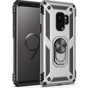 Samsung Galaxy S9 Çift Katmanlı ve Yüzüklü Tam Koruma Vega Premium Kılıf