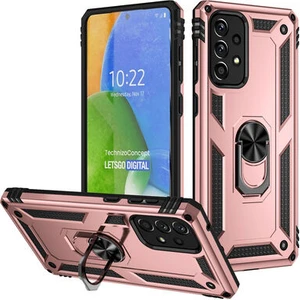 Samsung Galaxy A73 Çift Katmanlı ve Yüzüklü Tam Koruma Vega Premium Kılıf