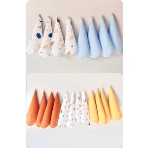 (20 Adet ) 25X25 cm  %100 Organik Pamuk Müslin Kumaş Bebek Ağız Mendili & Ter Bezix