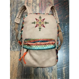 Street Bag Nubi Etnik Otantik Desenli Nakışlı Sırt Çantası Bohem Sırt Çantası Günlük Kullanım Seyehat