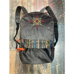 Street Bag Nubi Etnik Otantik Desenli Nakışlı Sırt Çantası Bohem Sırt Çantası Günlük Kullanım Seyehat