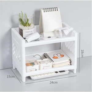 2 Katlı Makyaj Malzeme Düzenleyici Organizer