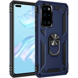 Huawei P40 Çift Katmanlı ve Yüzüklü Tam Koruma Vega Premium Kılıf