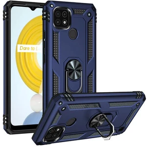 Realme C21 Çift Katmanlı ve Yüzüklü Tam Koruma Vega Premium Kılıf