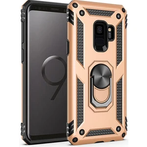 Samsung Galaxy S9 Çift Katmanlı ve Yüzüklü Tam Koruma Vega Premium Kılıf
