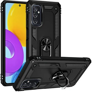 Samsung Galaxy M52 Çift Katmanlı ve Yüzüklü Tam Koruma Vega Premium Kılıf